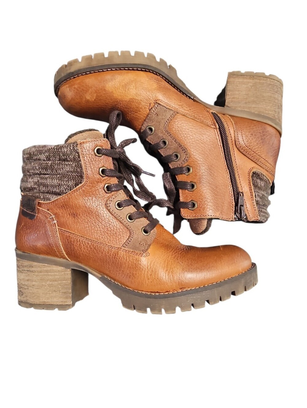 Bullboxer Leather Women’s Ankle Boots - Cassie Size 9M Brown